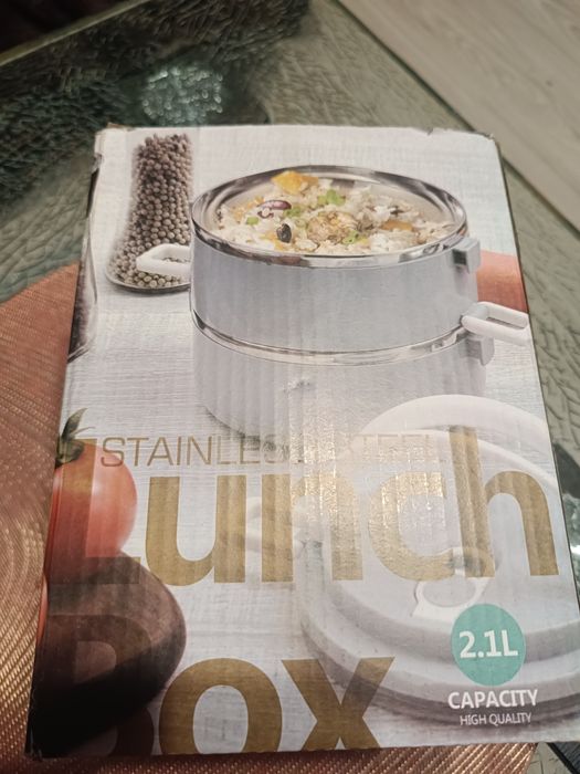 Lunch box na obiady różowy