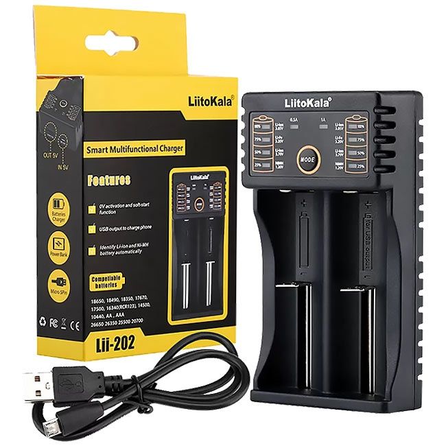 Зарядний пристрій LiitoKala Lii 202 S2 402 500