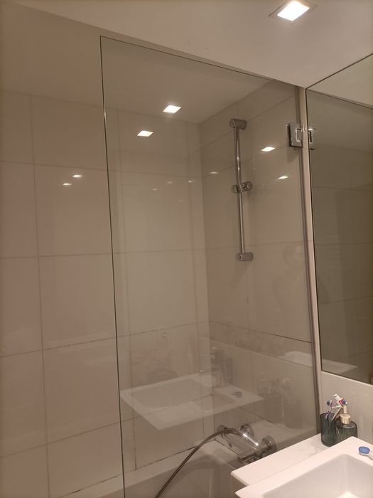 Divisória de banheira vidro temperado