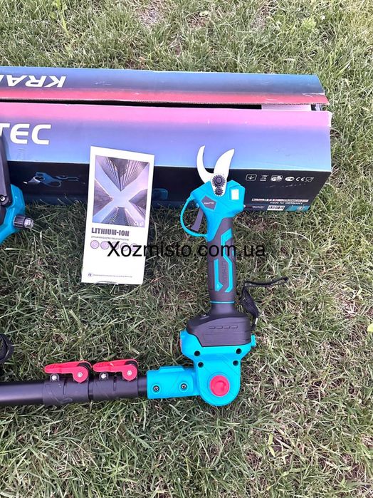 Набір 3в1 Krafftec Німеччина 42V/6AP (сікатор  + пила  + штанга 2.7 м)