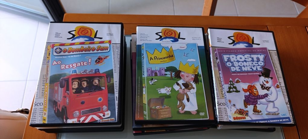 DVD infantis - vários dos 4 aos 6anos
