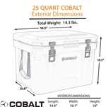 Chłodziarka Cobalt 25 Quart

Kobaltowy super lodówka formowana roto, 2
