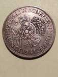 Moeda de 2 Shillings 1941 em Prata Inglaterra