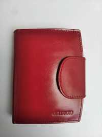 NOWY piękny portfel Bellugio skóra, kolor czerwony