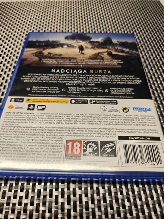 Ghost of tsushima PS5 dubbing PL  Płyta w idealnym stanie bez rys