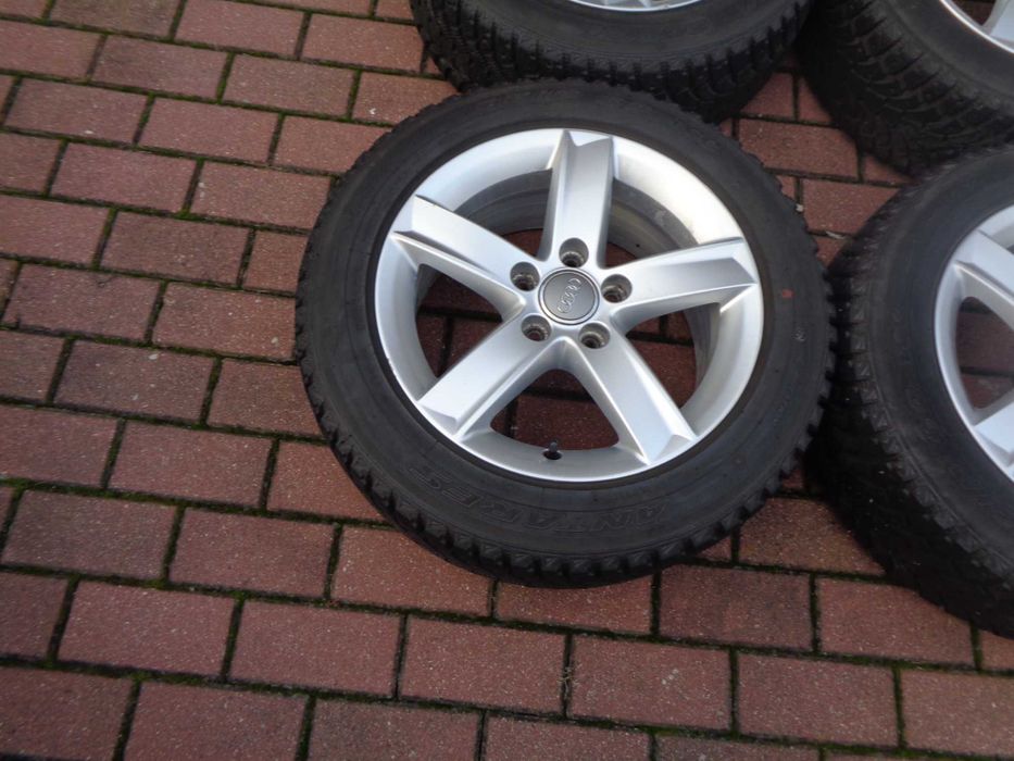 Alufelgi 16 Audi A4 B8 A6 C7 z oponami zimowymi 23r 7/8mm ORG