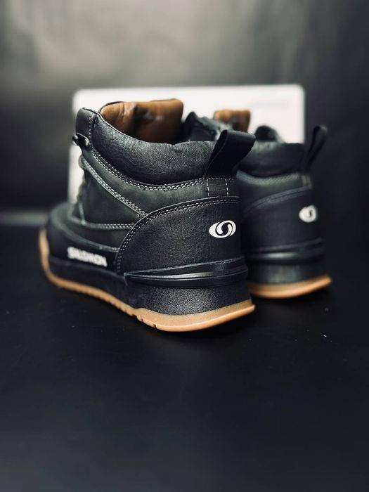 Чоловічі сапоги Salomon Зимові чорні сапоги Саломон мужские