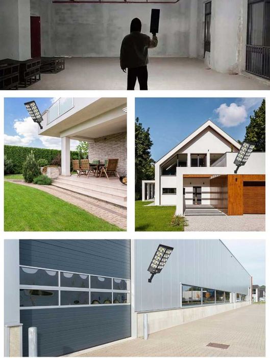 HIT Lampa Solarna Z Czujnikiem Ruchu LED 800W + Pilot