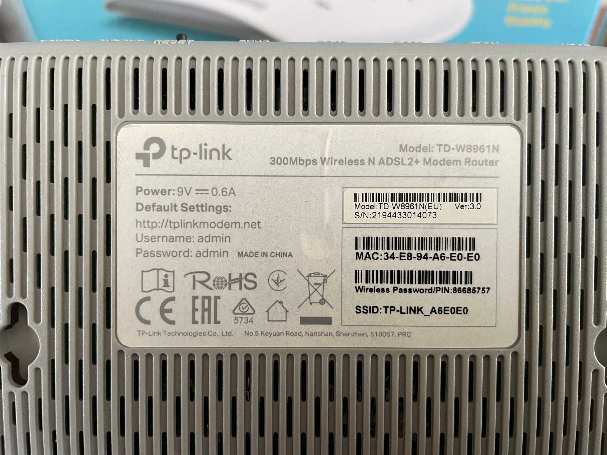 Router Tp-Link TD-W8961N