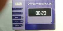 Setty Cyfrowy zegarek , budzik LED Termometr, Kalendarz Fioletowy