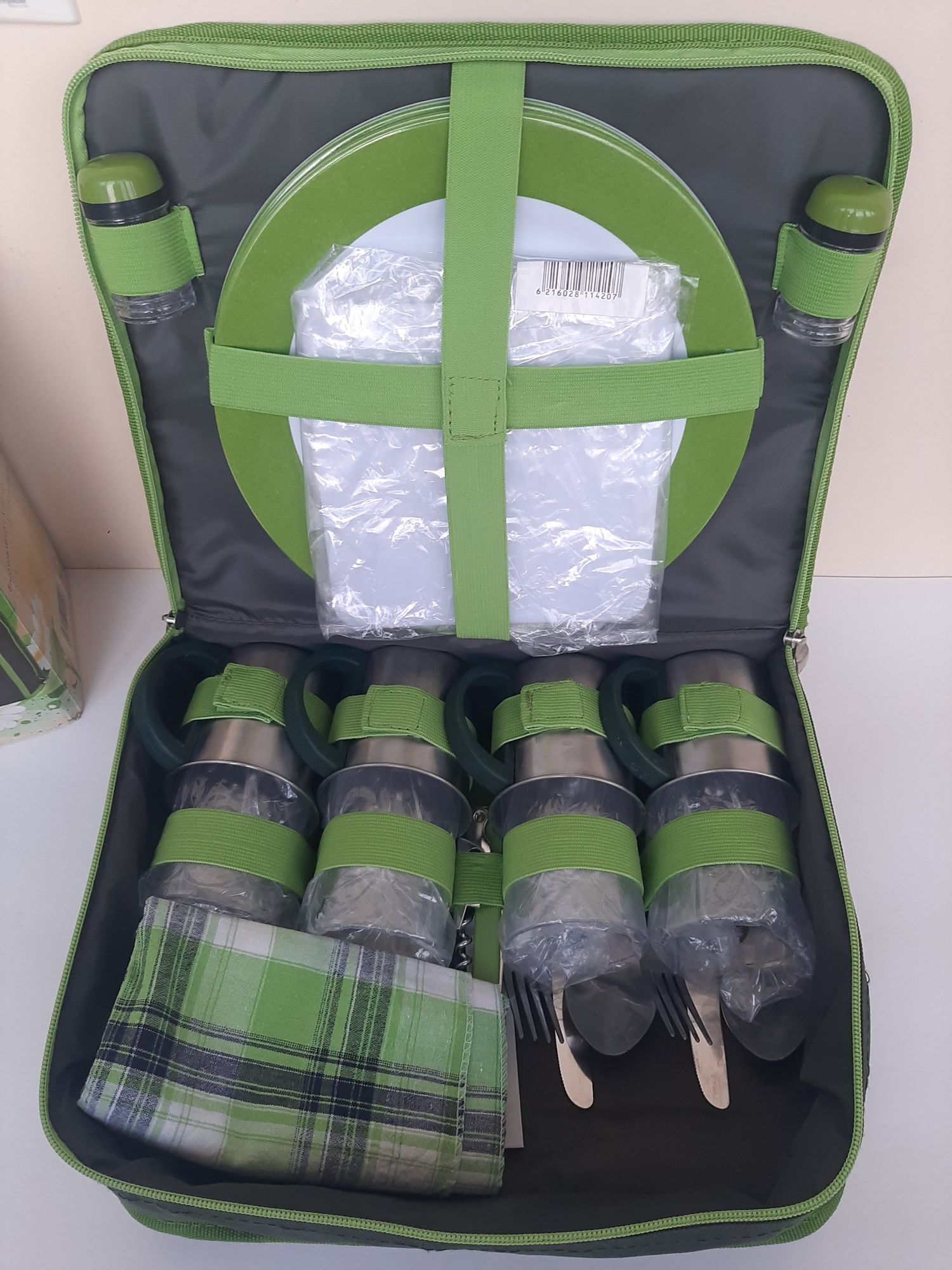 Набор для пикника на 4 человека Time Eco TE-244 Set 4 Green