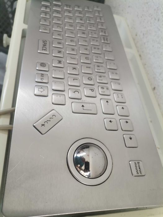 Teclado, keyboard Aço, metal, scroll
