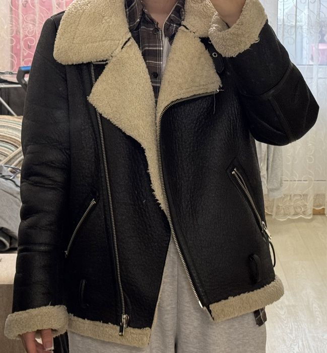 Чорна зимова дублянка