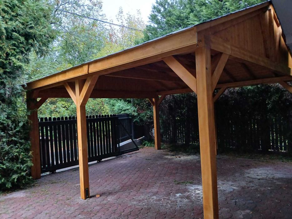 Szybka realizacja. Garaż, wiata samochodowa Carport Zadaszenie tarasu