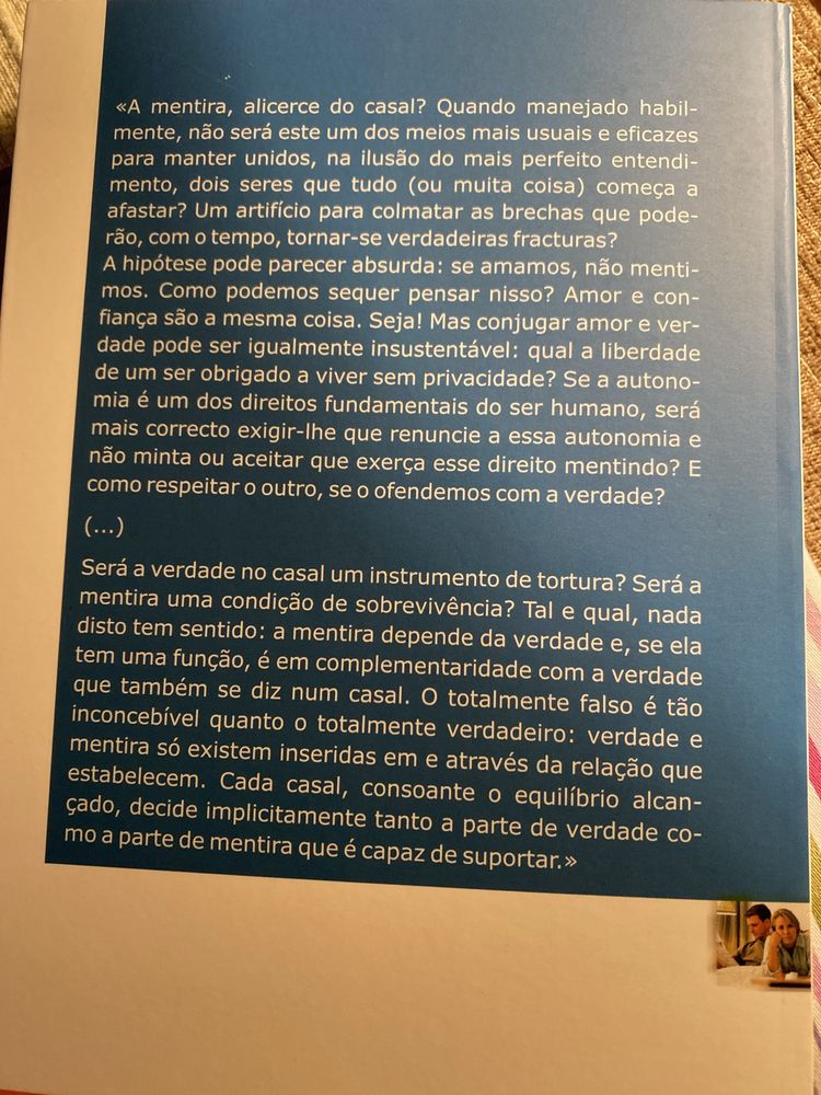 A Mentira na Relação A Dois de Maurice T. Maschino - Portes grátis