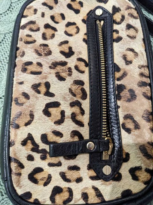 сумочка 22х14х5 шкіра сумка жіноча леопард принт клатч