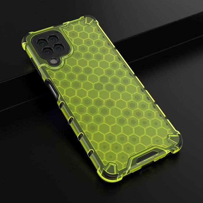 Etui Pancerny Honeycomb do Samsung Galaxy A22 4G - Zielony