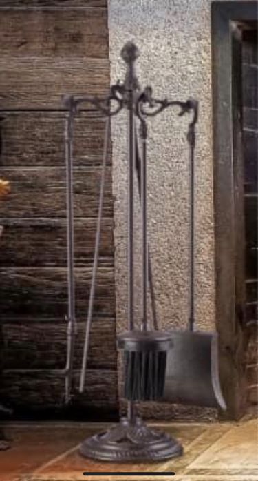 Stylowy Zestaw Kominkowy Przybory Do Kominka