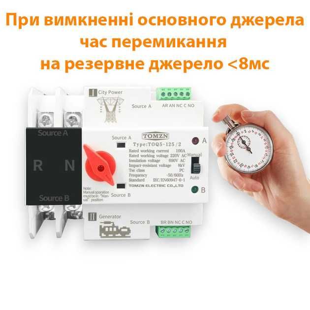 Автоматический ввод резерва Tomzn TOQ5-125/2 2P 125А новый