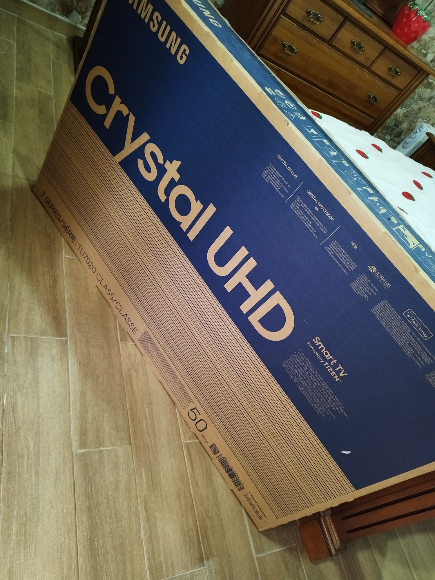 Tv samsung 4k cristal samsung 50 pulgadas 125cm pouco uzada deixou de