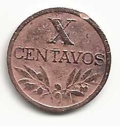 10 Centavos de 1950 Republica Portuguesa