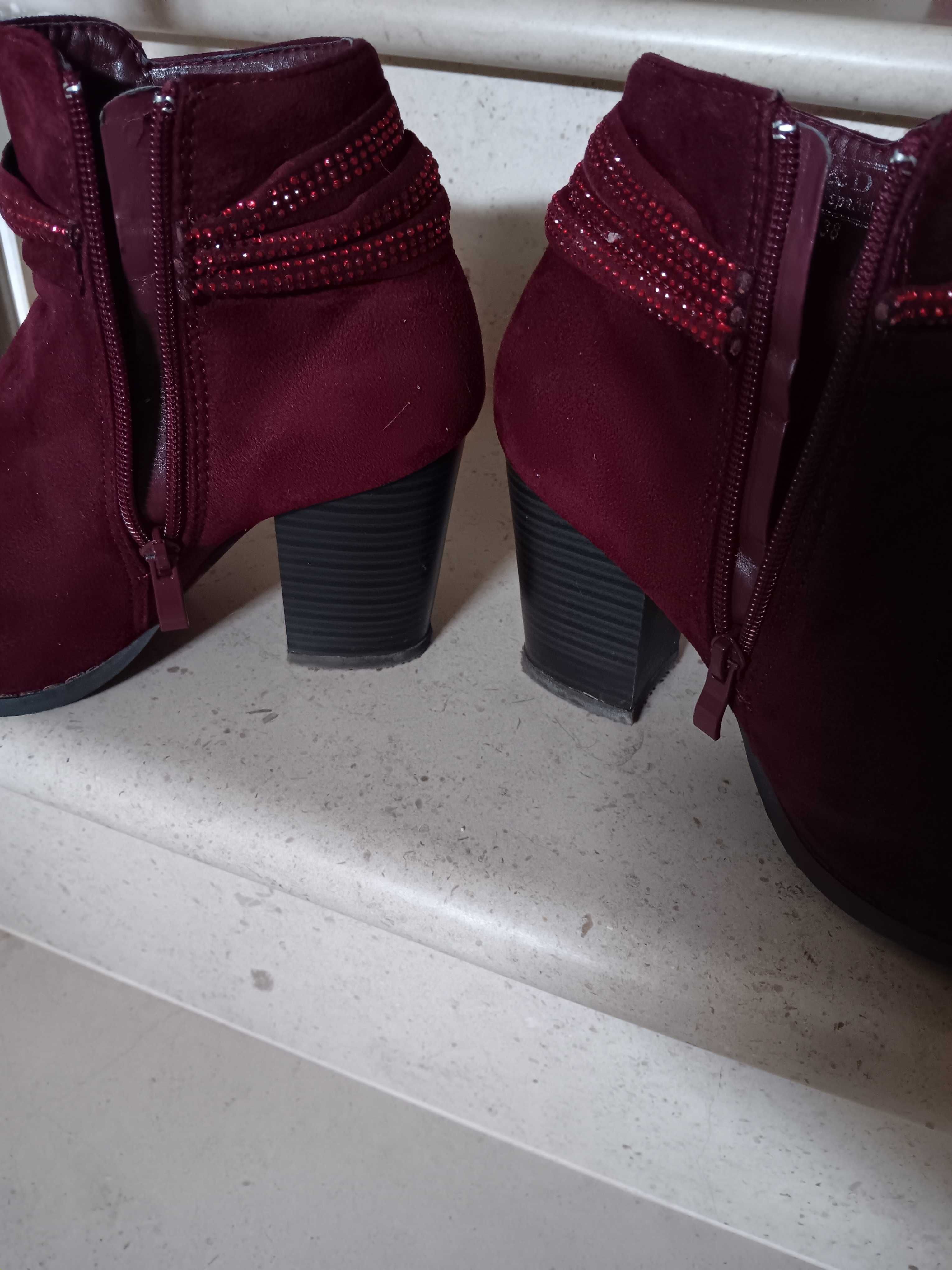 Botas senhora vermelho e/ou rosa