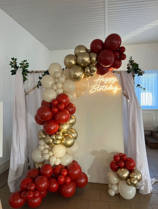 Ścianki balonowe, fotobudka 360, balia mobilna, dekoracje, 18,urodziny