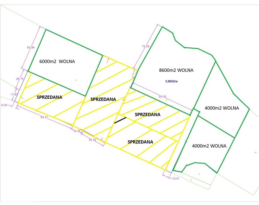 Działka usługowa 6000 m2