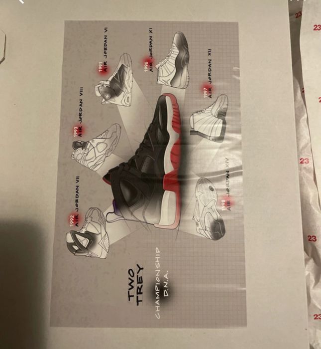 Sapatilhas Jordan Jumpman two trey brancas