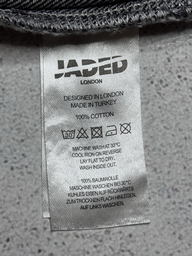 Jaded London Washed Grey 26,28,30,32,34,36 Colossus Jeans
