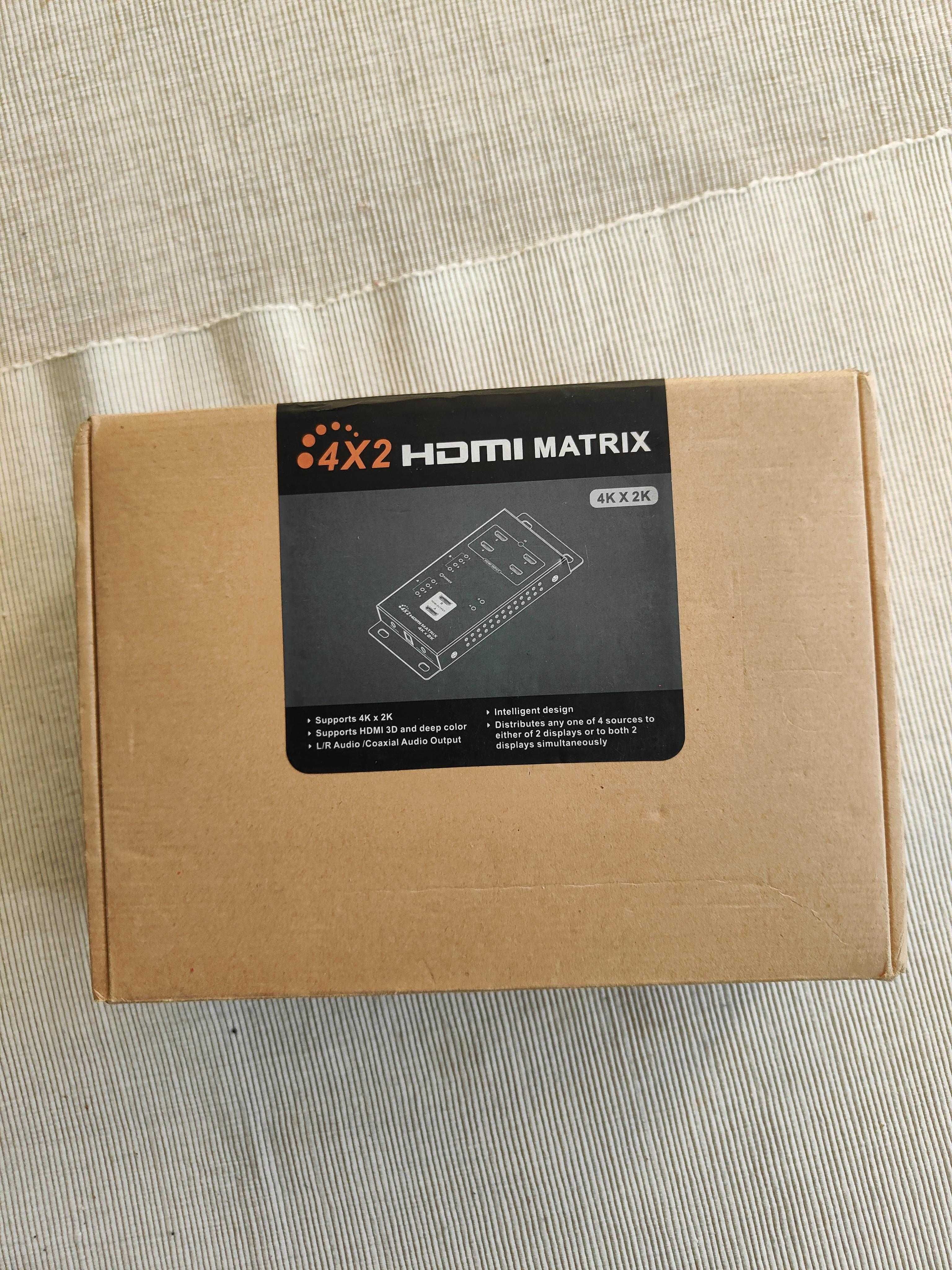 HDMI Matrix 4x2 4K 3D