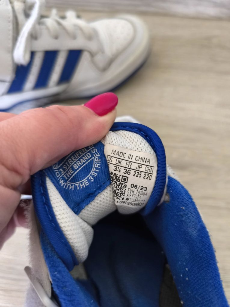 Adidas forum low niebieskie r.36