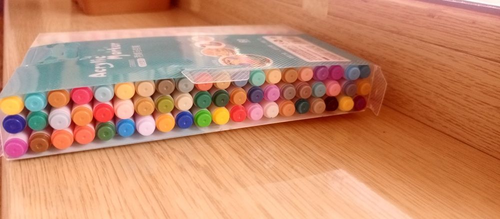 60 шт Акрилові маркери фломастери для будь яких поверхонь