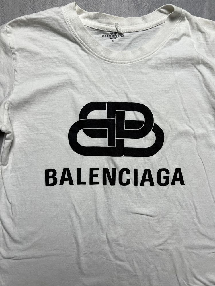 Biała koszulka balenciaga , t-shirt balenciaga
