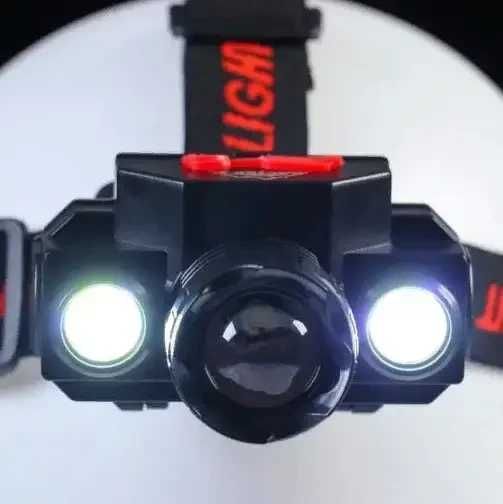 Налобний ліхтар світлодіодний  на голову, акумуляторний, 4 режими BRW