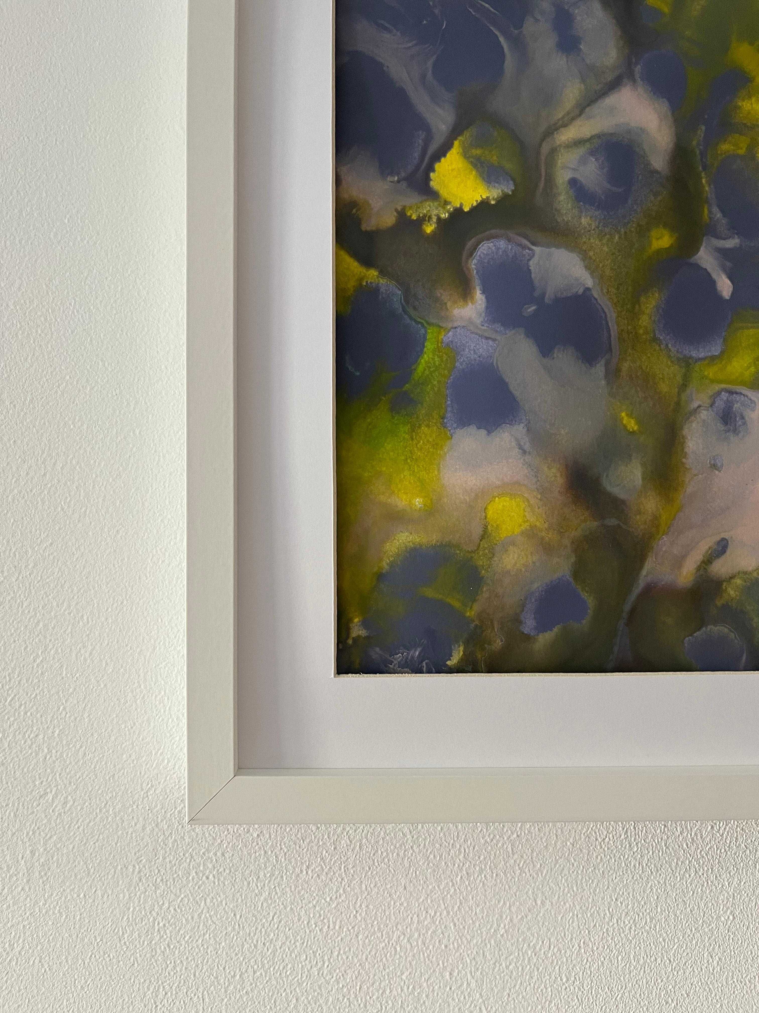 Pintura abstrata em acrílico