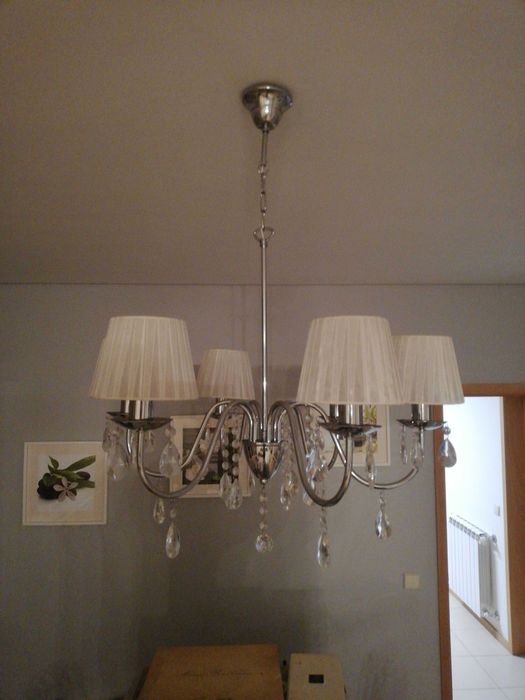 Lustre de aco inoxidavel