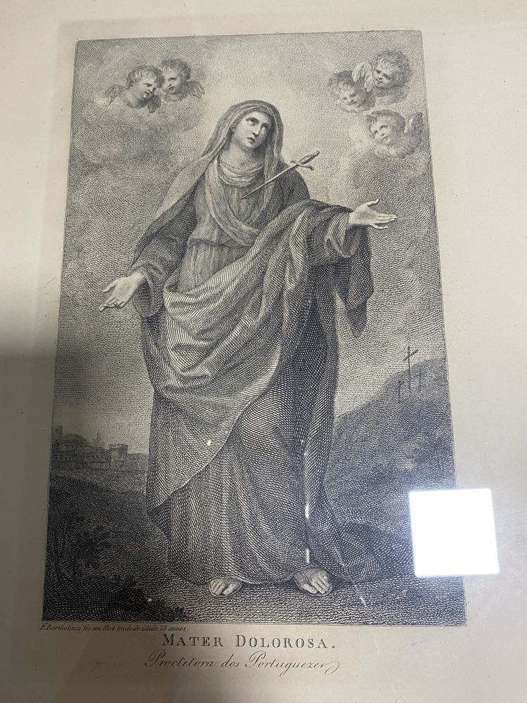 Quadro com figuura de Madre Dolorosa
