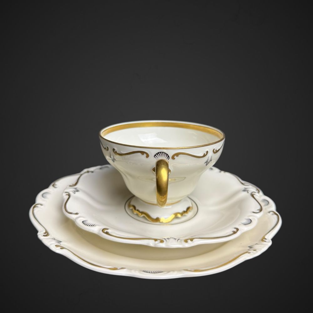 Trio zestaw śniadaniowy Rosenthal Selb Germany Pompadour B51/053102