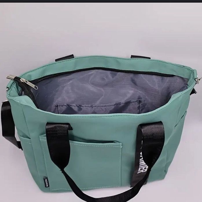 Сумка -шопер  зеленая