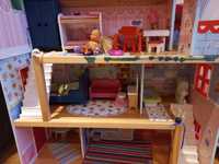 Luksusowy domek dla lalek z drewna - zabawki dla dziewczynek