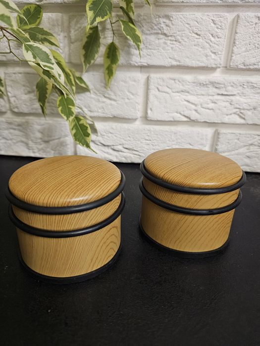 Odbojnik,stoper ogranicznik do drzwi ciężki drewniany beżowy czarny no