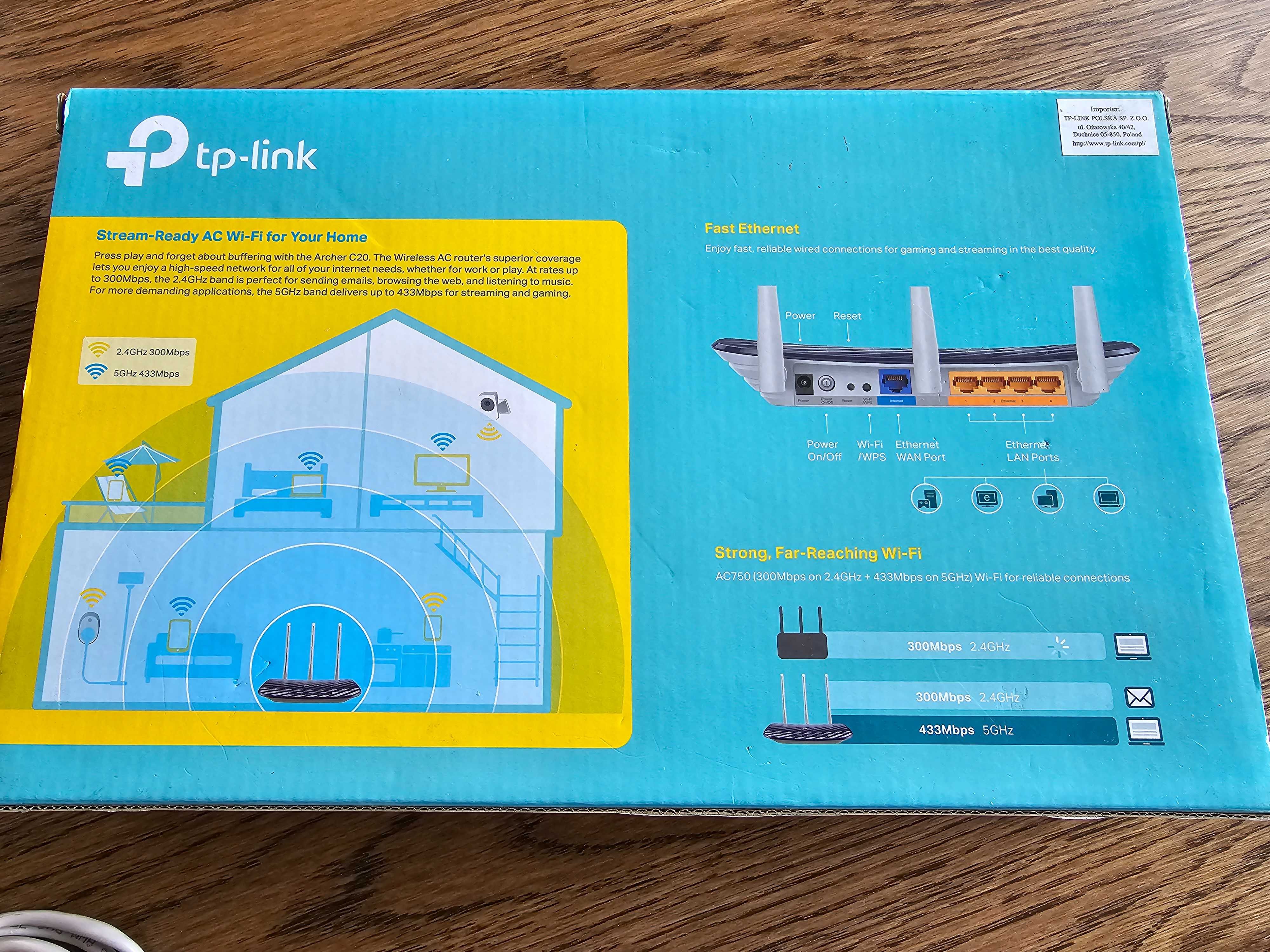 Router WiFi Tp-Link Archer C20 2,4G 5G