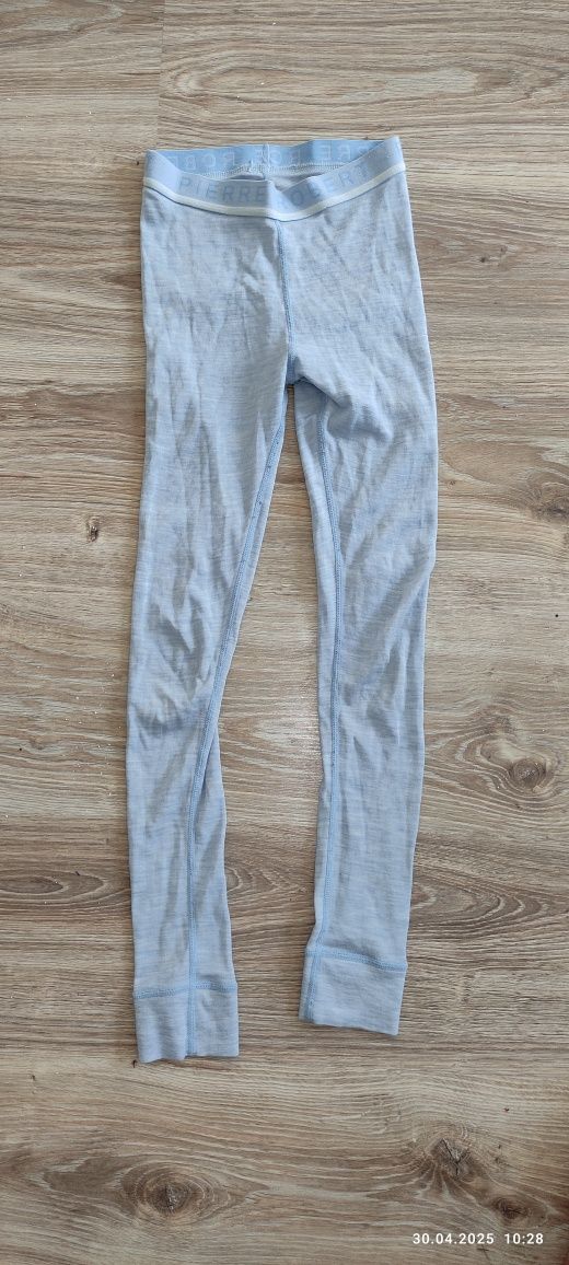 Legginsy termo termiczne cienkie spodnie 134/140 Merino Pierre Robert