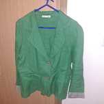 Blazer em linho  verde