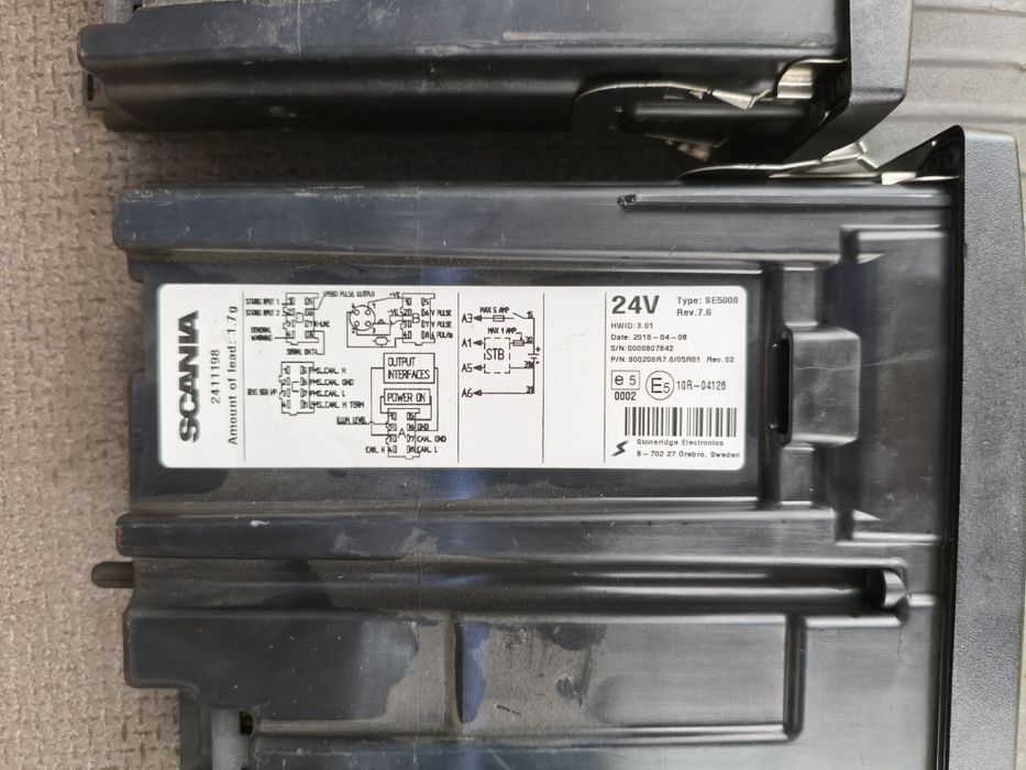 Scania Tachograf Stoneridge 7.6
