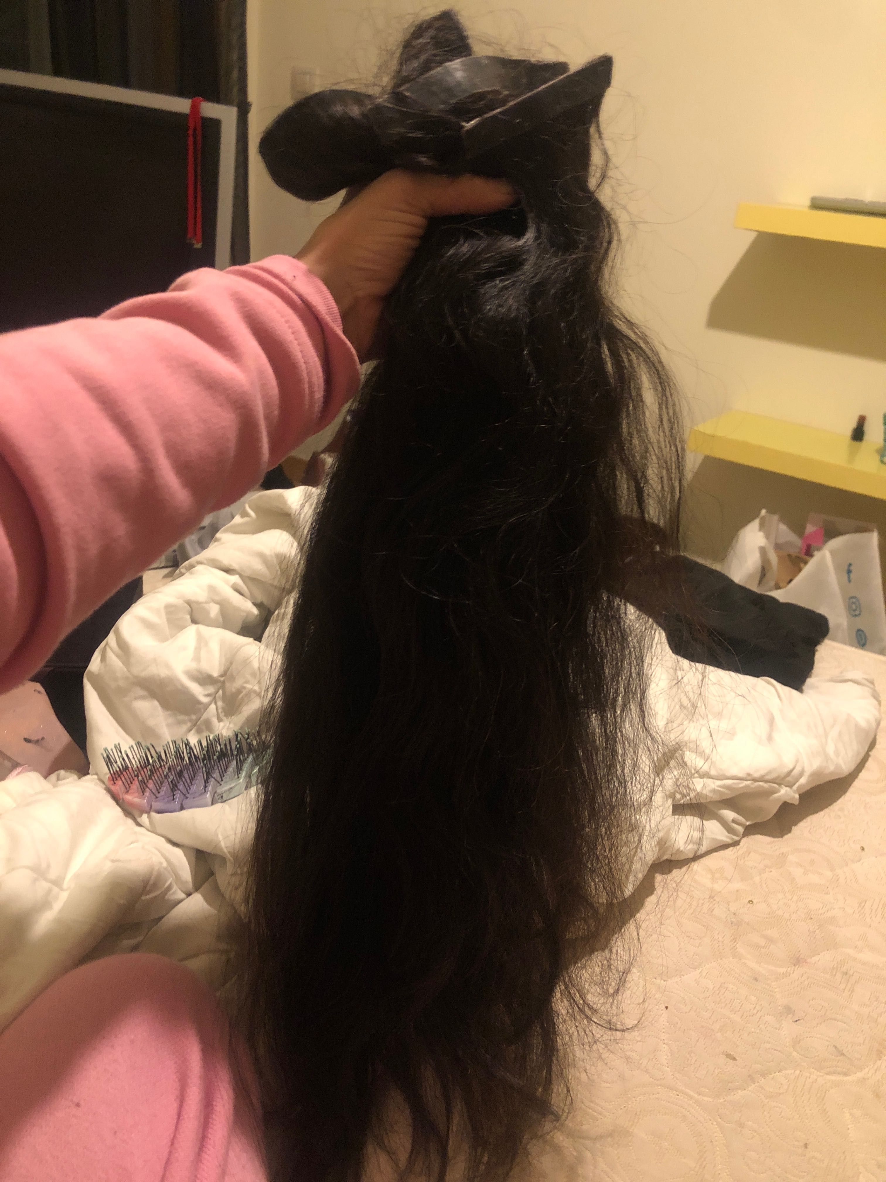 Cabelo 100% humano 70 cm 250 gramas