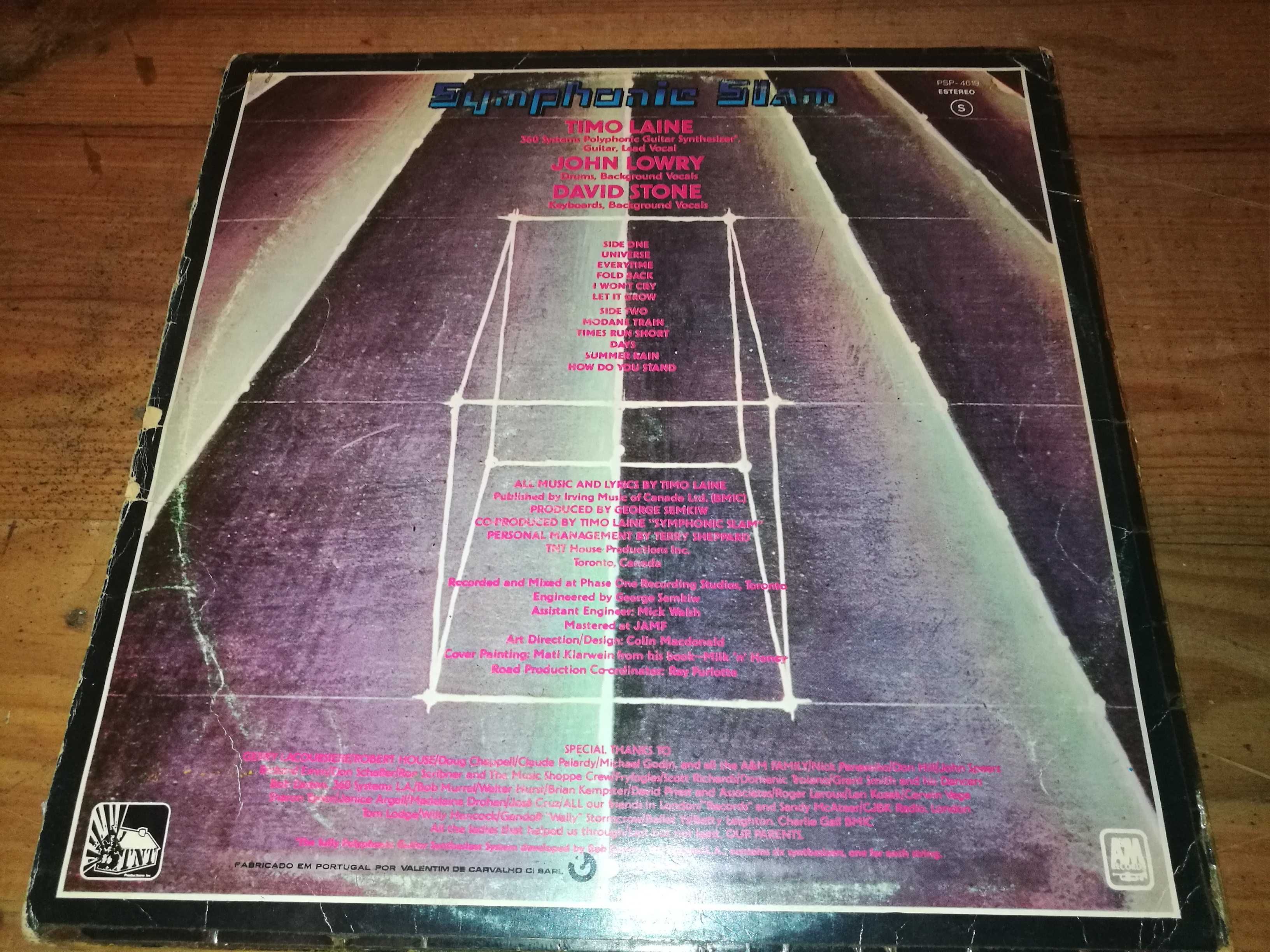 SYMPHONIC   SLAM (Prog Rock) Symphonic Slam (Ed Portuguesa - 1976) LP