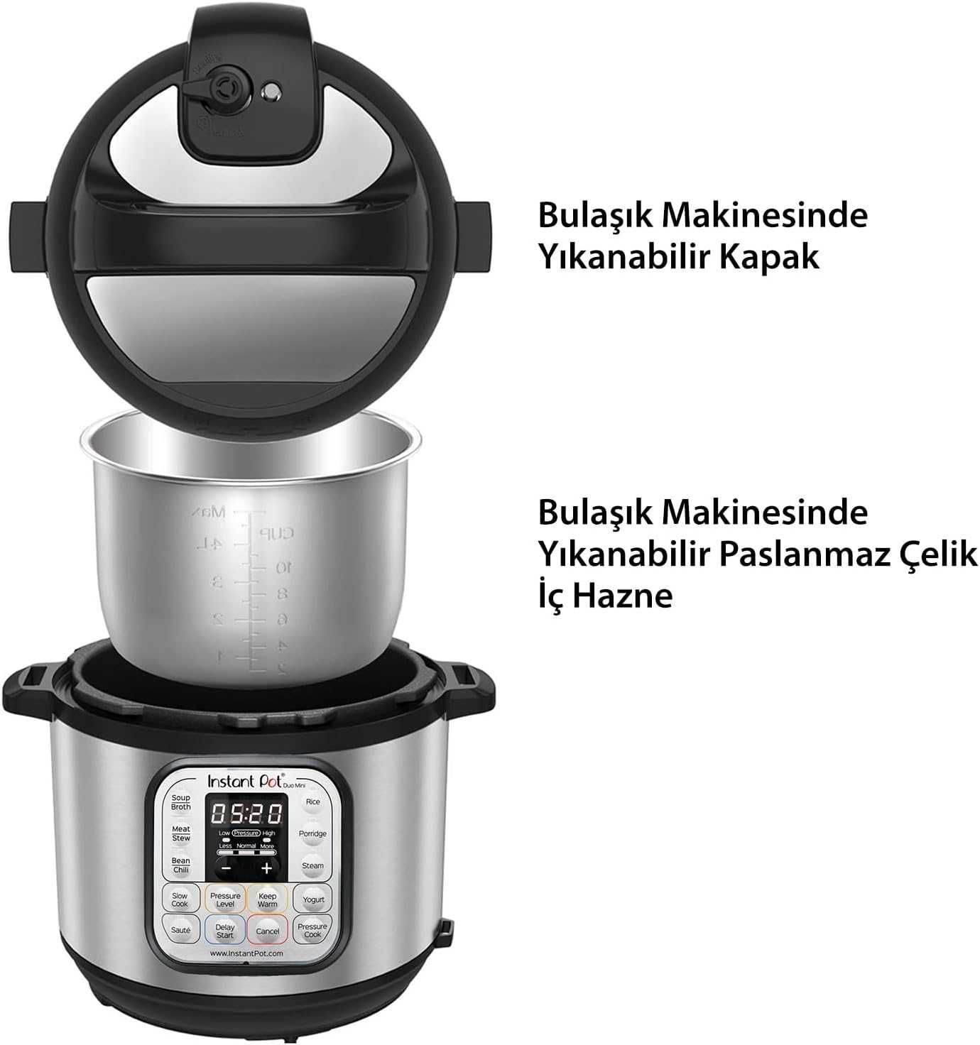 MULTICOOKER szybkowar WOLNOWAR Instant Pot DUO60 srebrny 1000 W 7w1