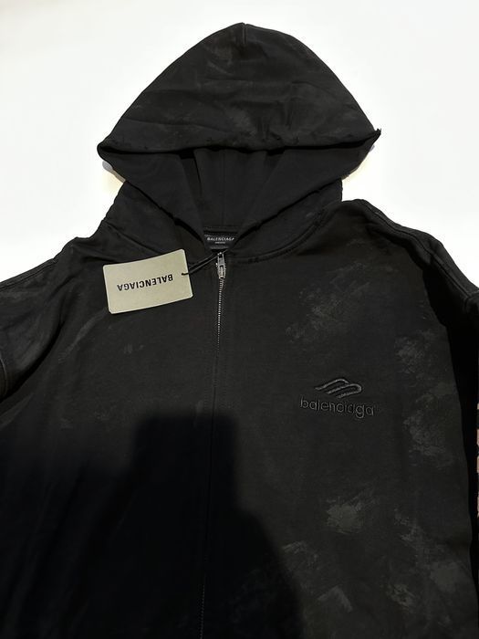 зип худи Balenciaga orange grafiti zip L